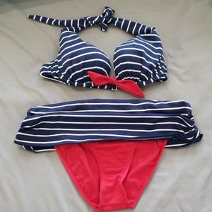 Red, white & blue bikini set
